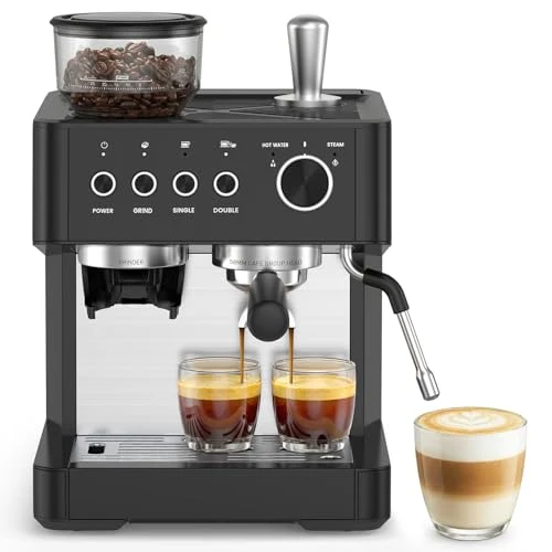Excellent 20 Bar Espresso Machine with Grinder Relaxed