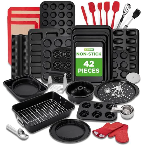 Effective 42 Pc Bakeware Set Nonstick Certified