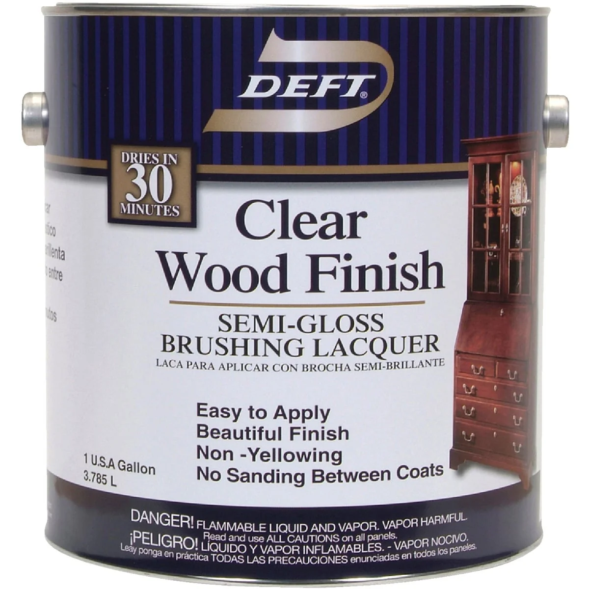 Excellent Deft Semi-Gloss Gallon 400 Sq. Ft. Gal. Lacquer Recyclable