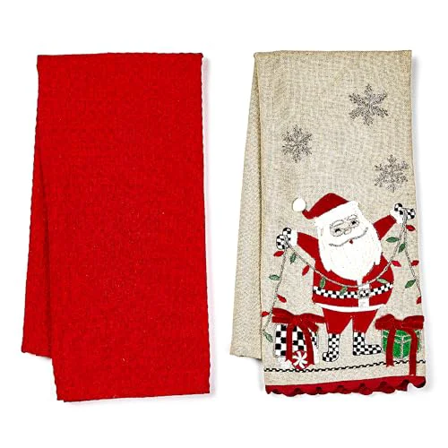 Dependable Set of 2 Cotton Dish Towels High-Quality