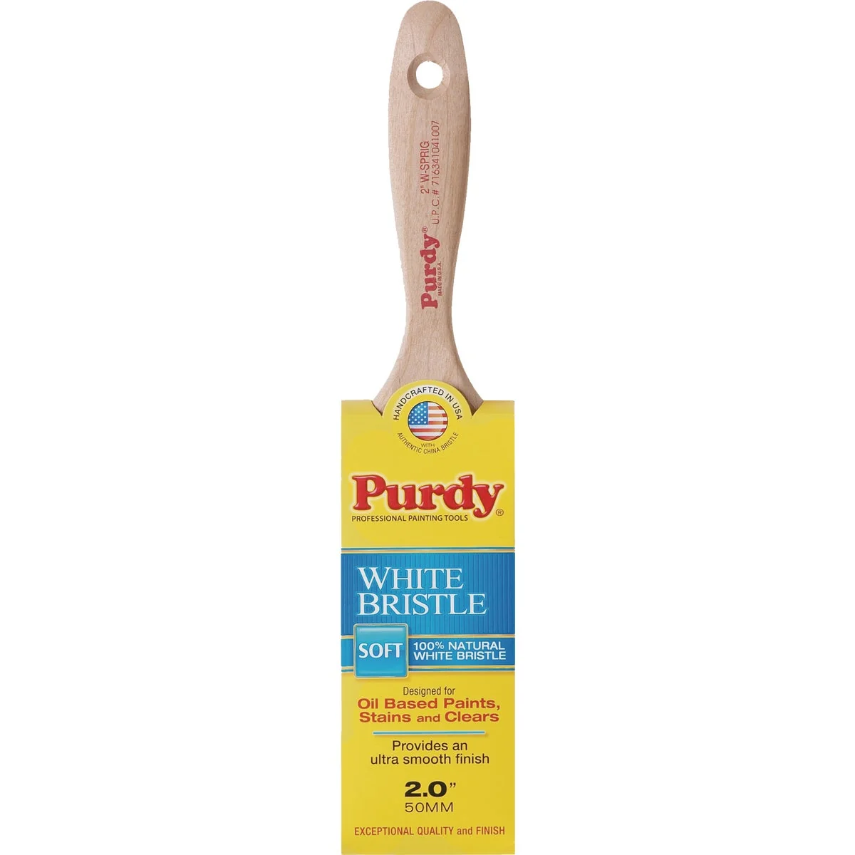 Advanced Purdy White Bristle Sprig 2 In. Flat Trim Paint Brush Eco-Friendly