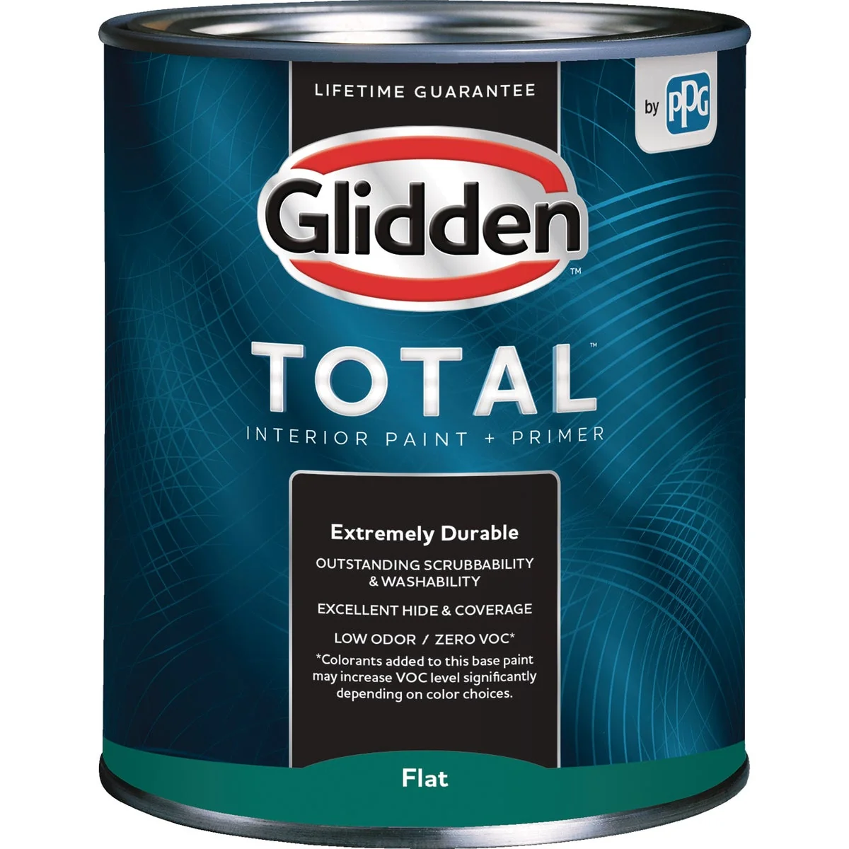 Responsible Glidden Total Interior Paint Primer Flat Midtone Base Quart Artisan