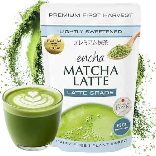 Eco-Friendly Matcha Latte Powder Sweetened 17.6 Ounce Luxury