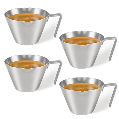 Original 4 Pack Stainless Steel Espresso Shot Cup High-Performance
