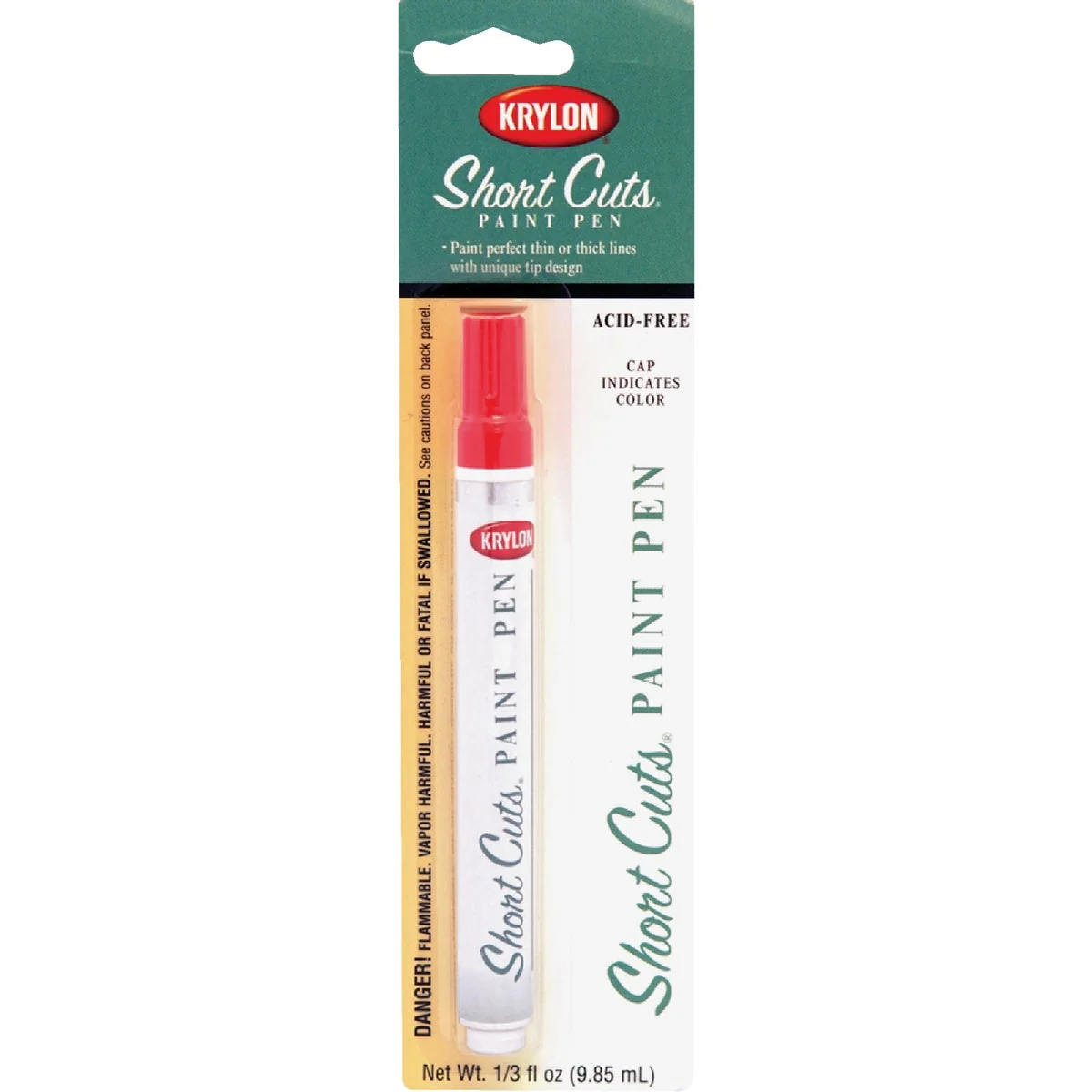 Trendy Krylon Short Cuts 1 3 Fl Oz Glow Orange Gloss Paint Pen World-Class