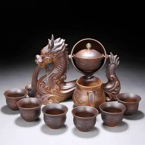 Long-Lasting Dragon Kung Fu Tea Set for Adults Fine Crafted