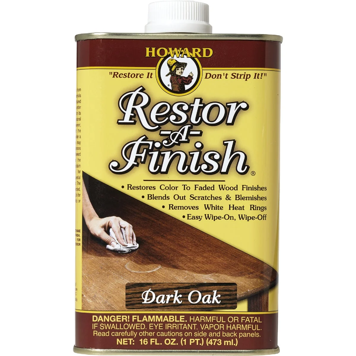 Expertly Made Howard Restor-A-Finish 16 Oz. Dark Oak Wood Finish Restorer Traditional
