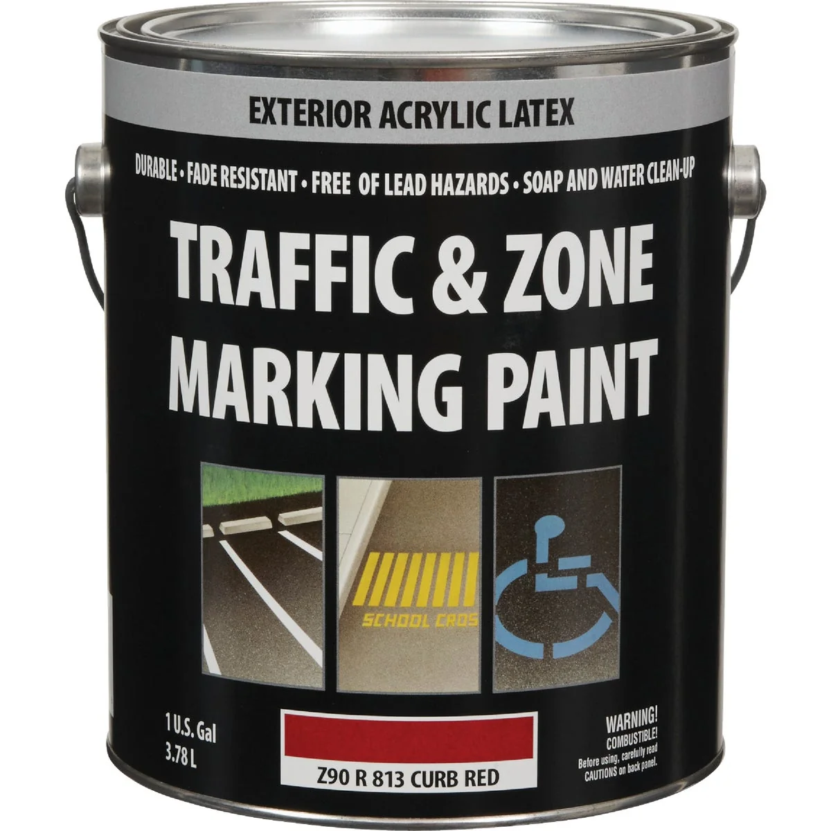 Green Traffic And Zone Curb Red Latex Gallon Traffic Paint Prestigious