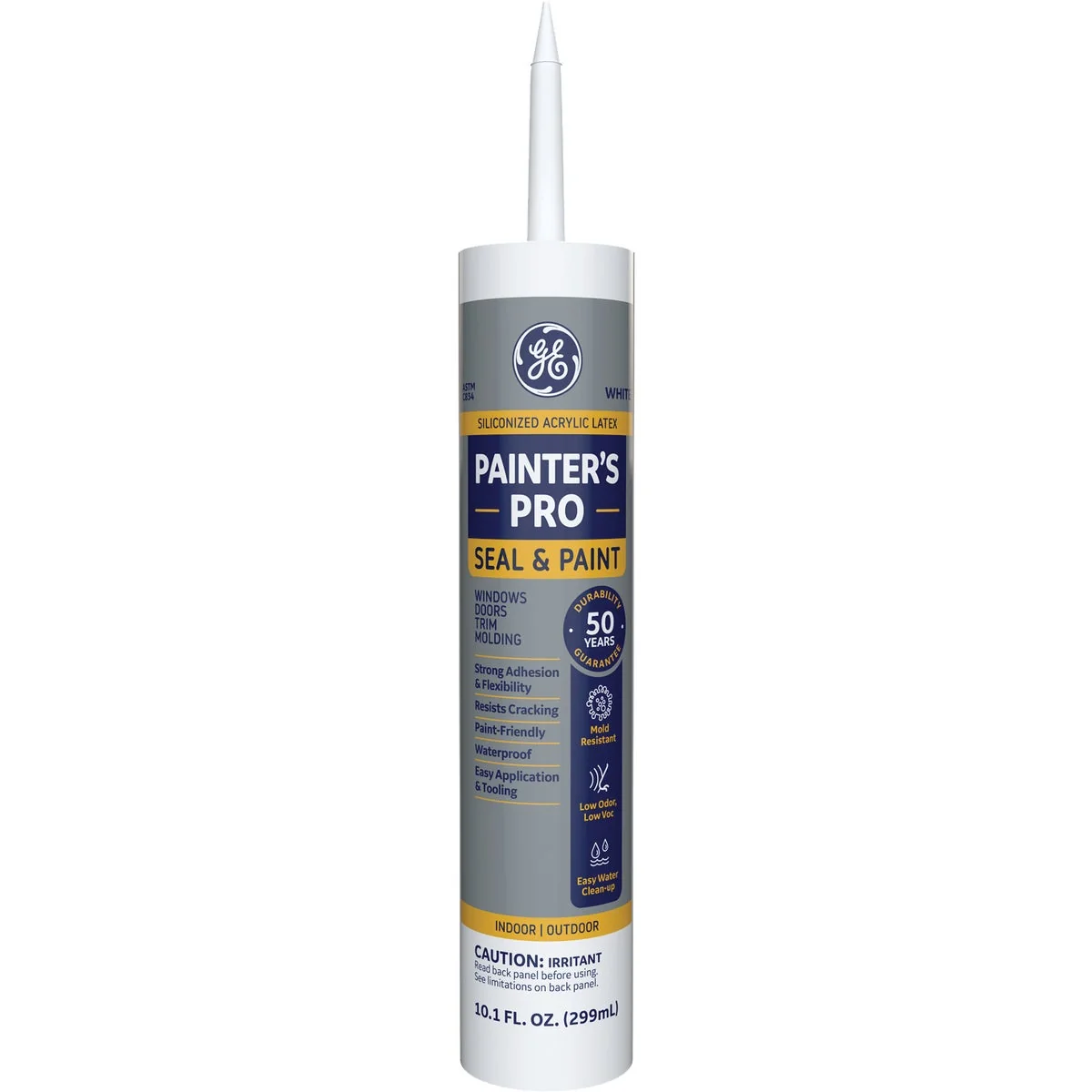 Fashionable GE Painter’s Pro 10.1 Oz. White Window Door Siliconized Acrylic Caulk MAP210WT Certified