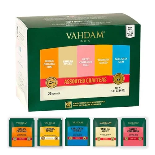 Versatile Assorted Chai Tea Bags Sampler 20 Count Effective