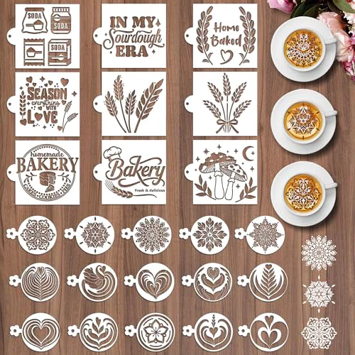 High-Performance Sourdough Stencils for Bread 24 Count Smart