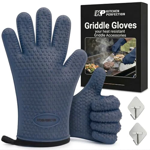 Premium Material XL Silicone Griddle Gloves Certified