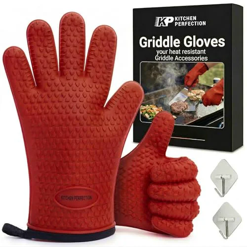 Secure XL Silicone Griddle Gloves Premium Material