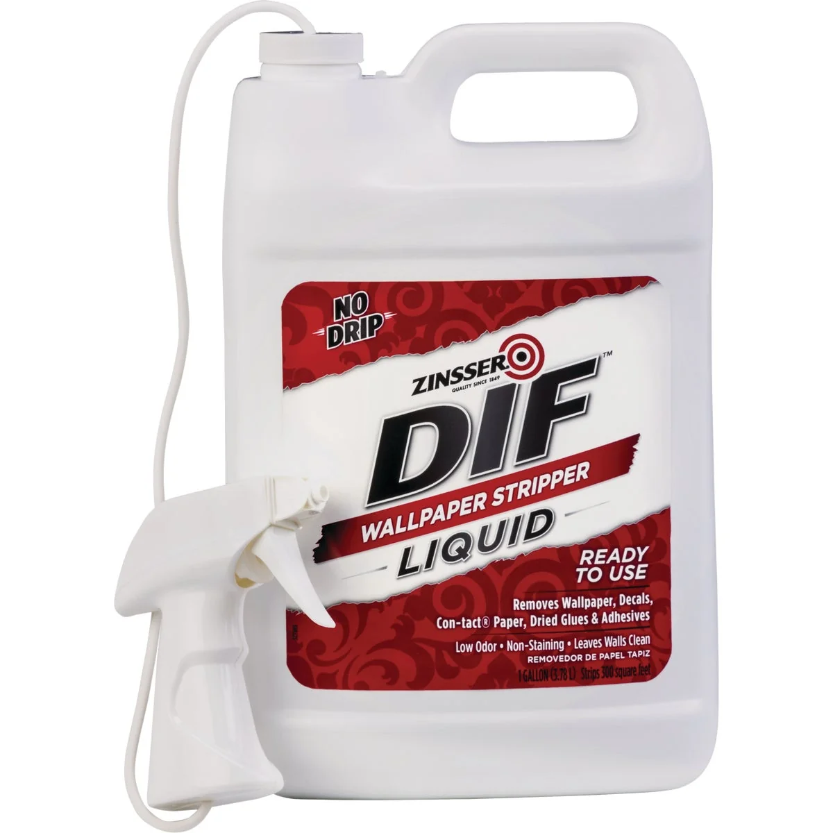 Environmentally Friendly Zinsser DIF 1 Gal. Liquid Wallpaper Stripper Comfortable