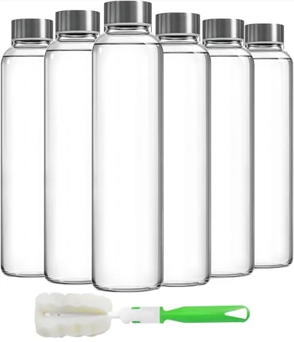 High-Performance Clear Glass Bottles with Lids Trendy