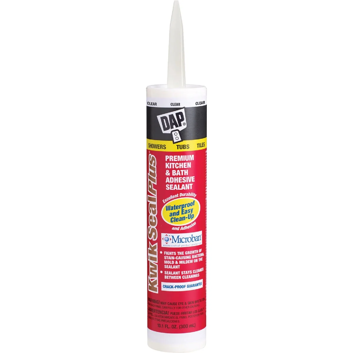 Premium Material DAP Kwik Seal Plus 10.1 Oz. Clear Premium Kitchen Bath Adhesive Sealant Outstanding