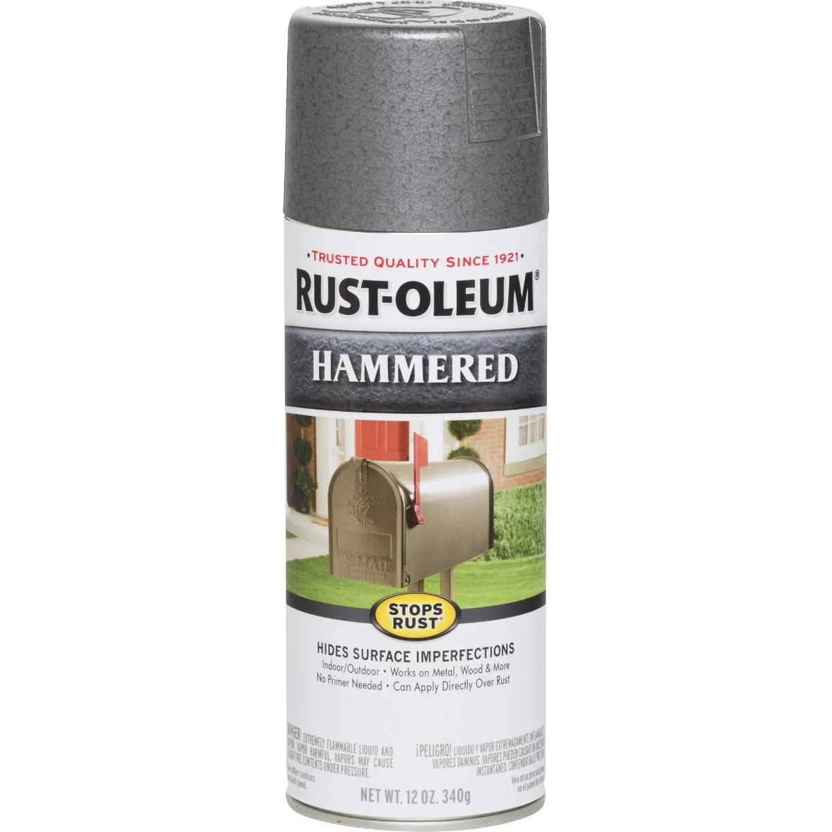 Practical Rust-Oleum Gray Metallic 12 Oz. Hammered Finish Spray Paint Sustainable