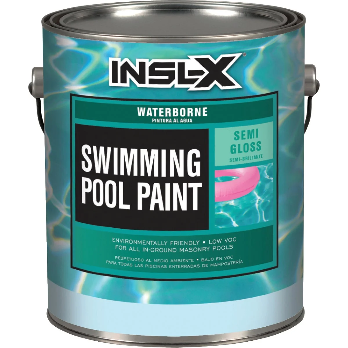 Stylish Insl-X 1 Gal. Ocean Blue Semi-Gloss Waterborne Pool Paint Clean