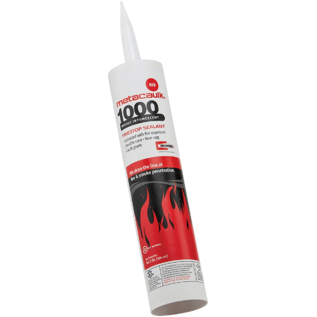 Premium Material Metacaulk 1000 Red 10.3 Oz. Intumescent Firestop Sealant Soft