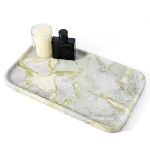 Enhanced Marble Vanity Tray Innovative