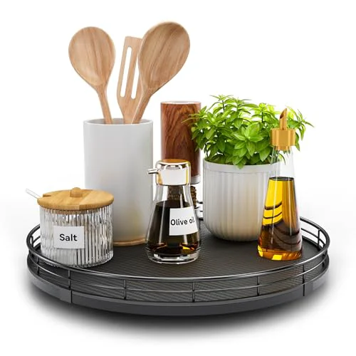 Dependable 12 Lazy Susan Turntable Organizer for Table Top Fine