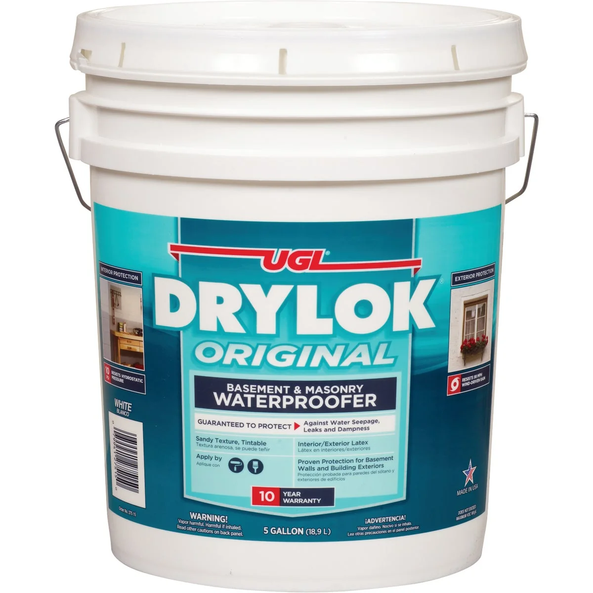 Fashionable Drylok White Latex Masonry Waterproofer 5 Gal. Trendy