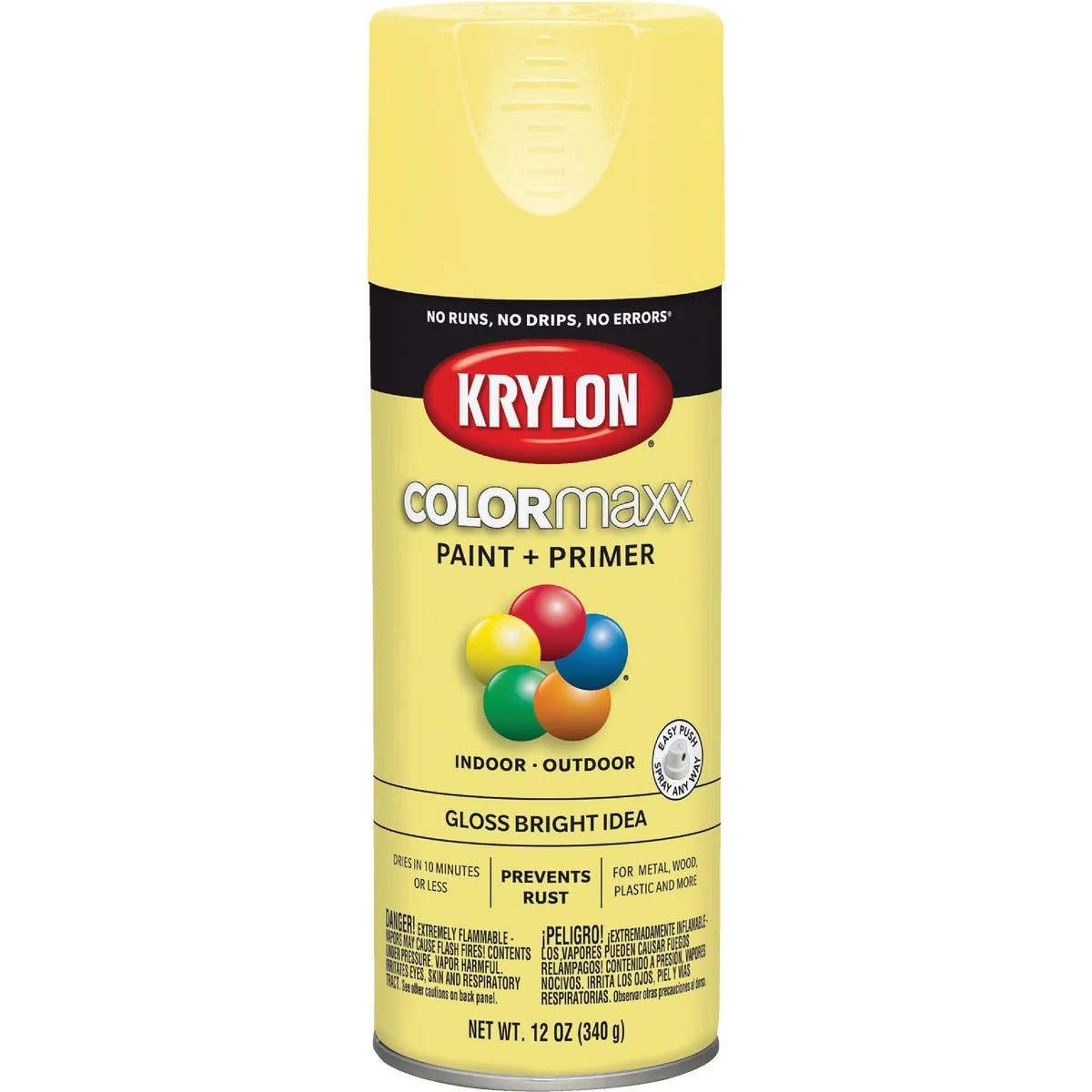 Organic Krylon ColorMaxx 12 Oz. Gloss Spray Paint Bright Idea Official