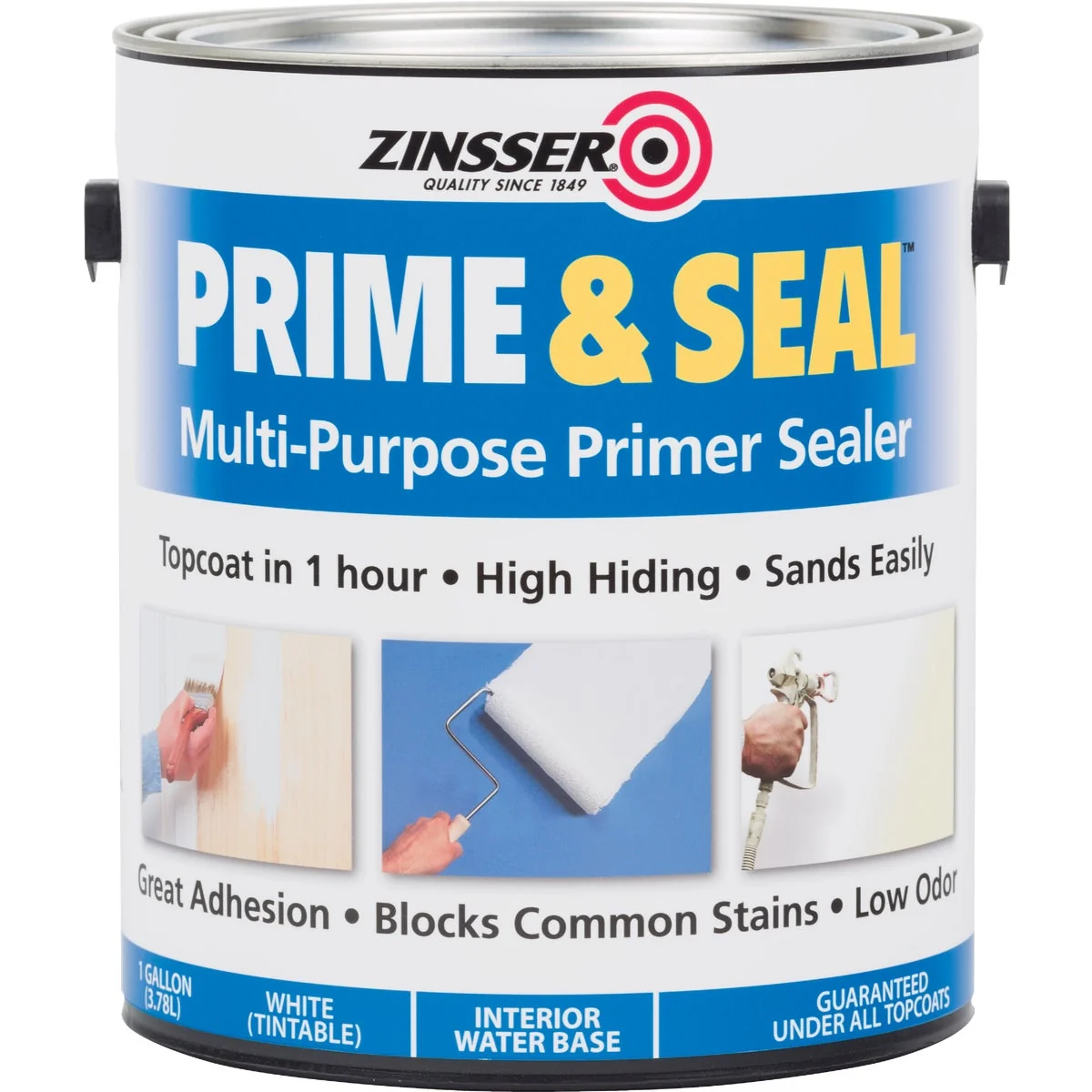 Dependable Zinsser Interior Prime Seal Water-Based Primer White 1 Gal. Genuine