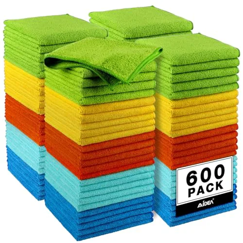 Innovative Microfiber Cleaning Cloth 600 Count Premium Material
