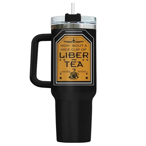 Traditional Liber Tea Patriotic Funny 40 oz Tumbler with Handle Trusted
