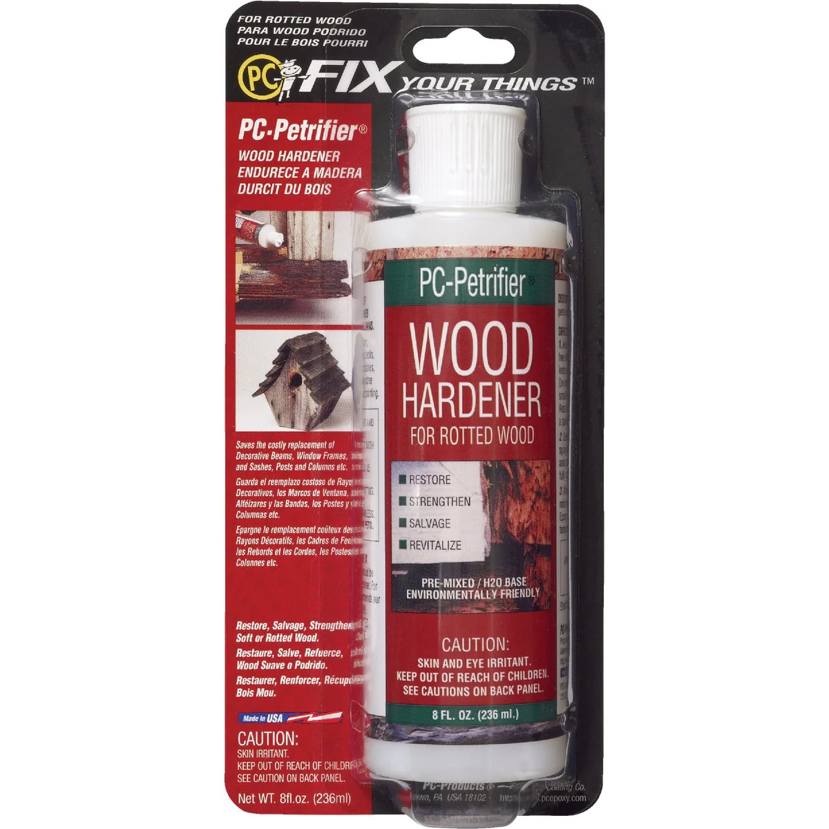 Premium Material PC Petrifier Milky White 8 Oz. Wood Hardener Prestigious