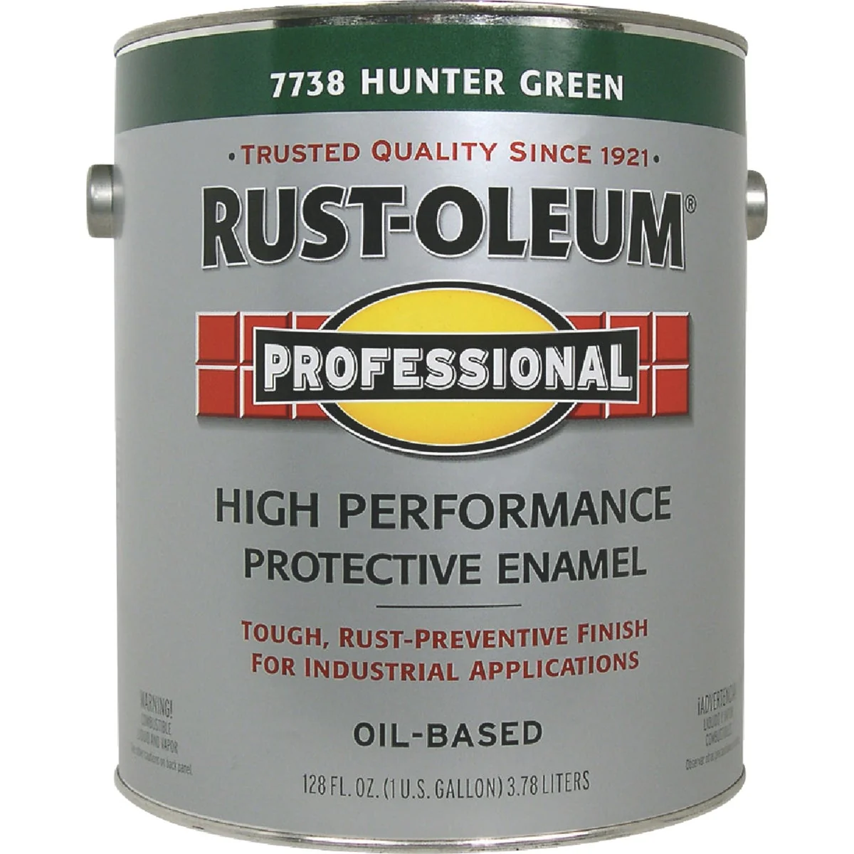 Optimized Rust-Oleum Professional Oil-Based Gloss VOC Formula Rust Control Enamel Hunter Green 1 Gal. User-Friendly