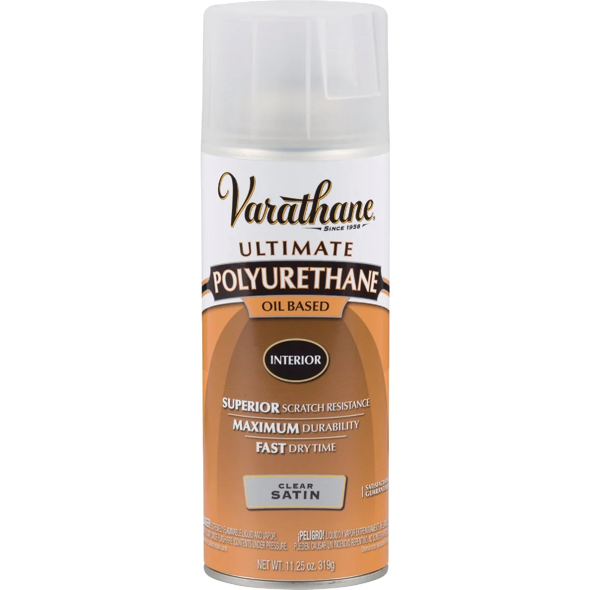 Dependable Varathane Satin Clear Interior Spray Polyurethane 11.25 Oz. Official