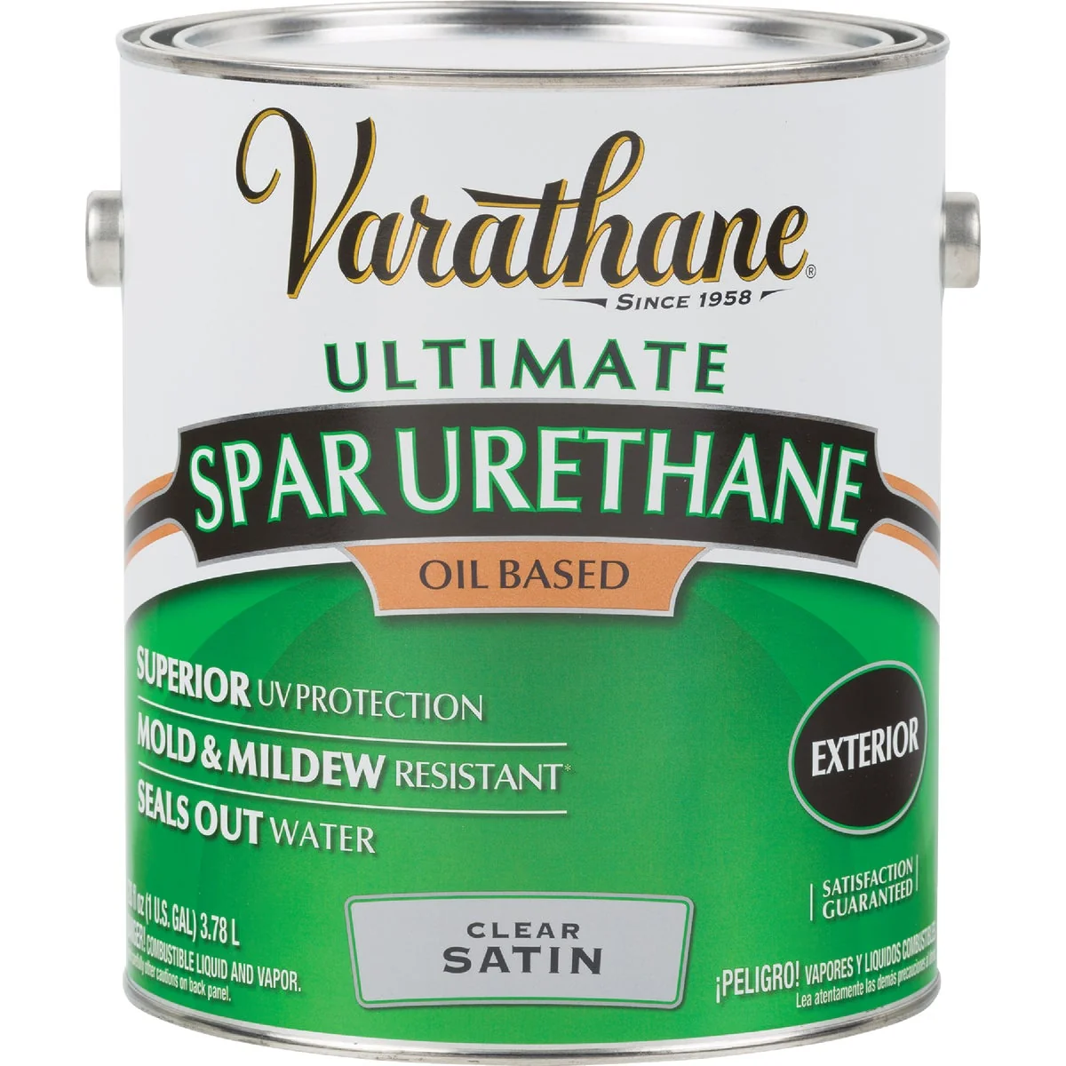 Expertly Made Varathane Satin Clear Exterior Low VOC Spar Urethane 1 Gal. Convenient