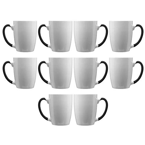 Original Java Two Tone Coffee Mugs 12 oz. Set of 10 10 Count Verified