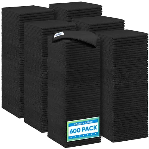 Professional 600 Packs Microfiber Cleaning Cloth 600 Count Minimalist