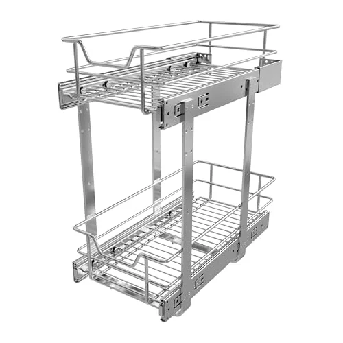 Superior 2 Tier Pull Out Cabinet Organizer 9 W X 17 D Genuine