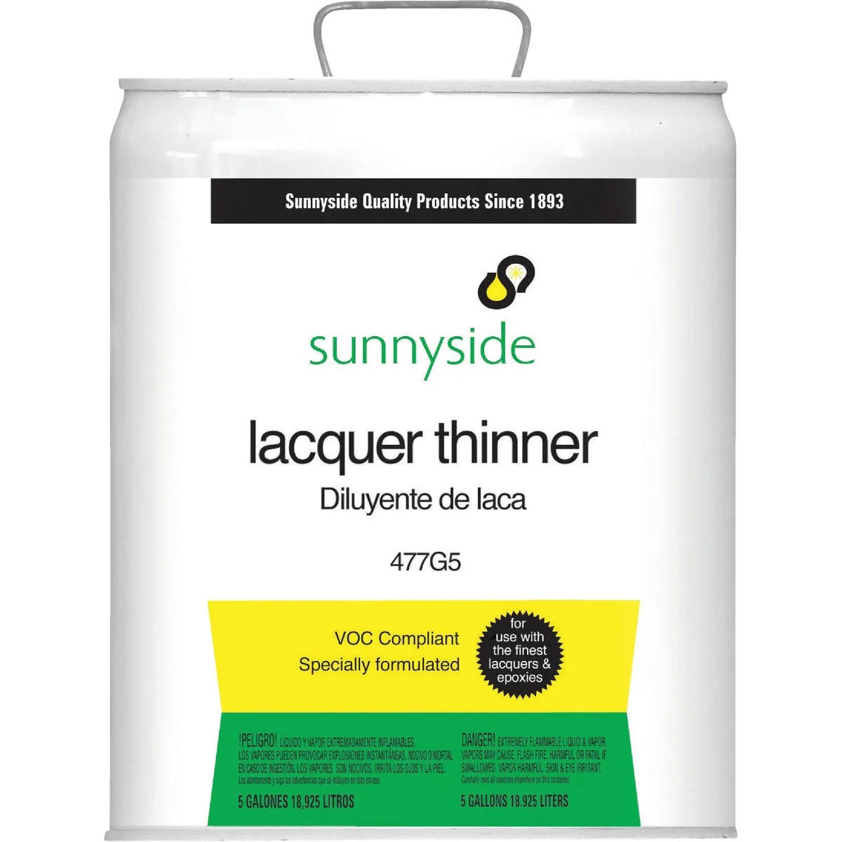 Excellent Sunnyside Low VOC Lacquer Thinner 5 Gallon Traditional