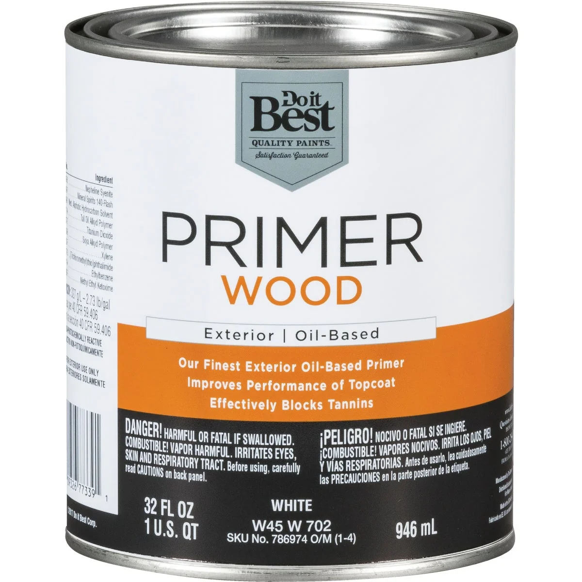 First-Class Do it White Exterior Primer 1 Qt. High-Quality