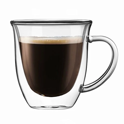 Safe Serene Double Walled Insulated Glasses Coffee Mug 2 Count Genuine