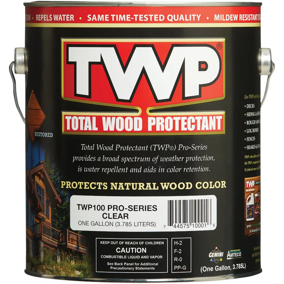 Refined TWP100 Pro Series Wood Protectant Clear 1Gal. High-End