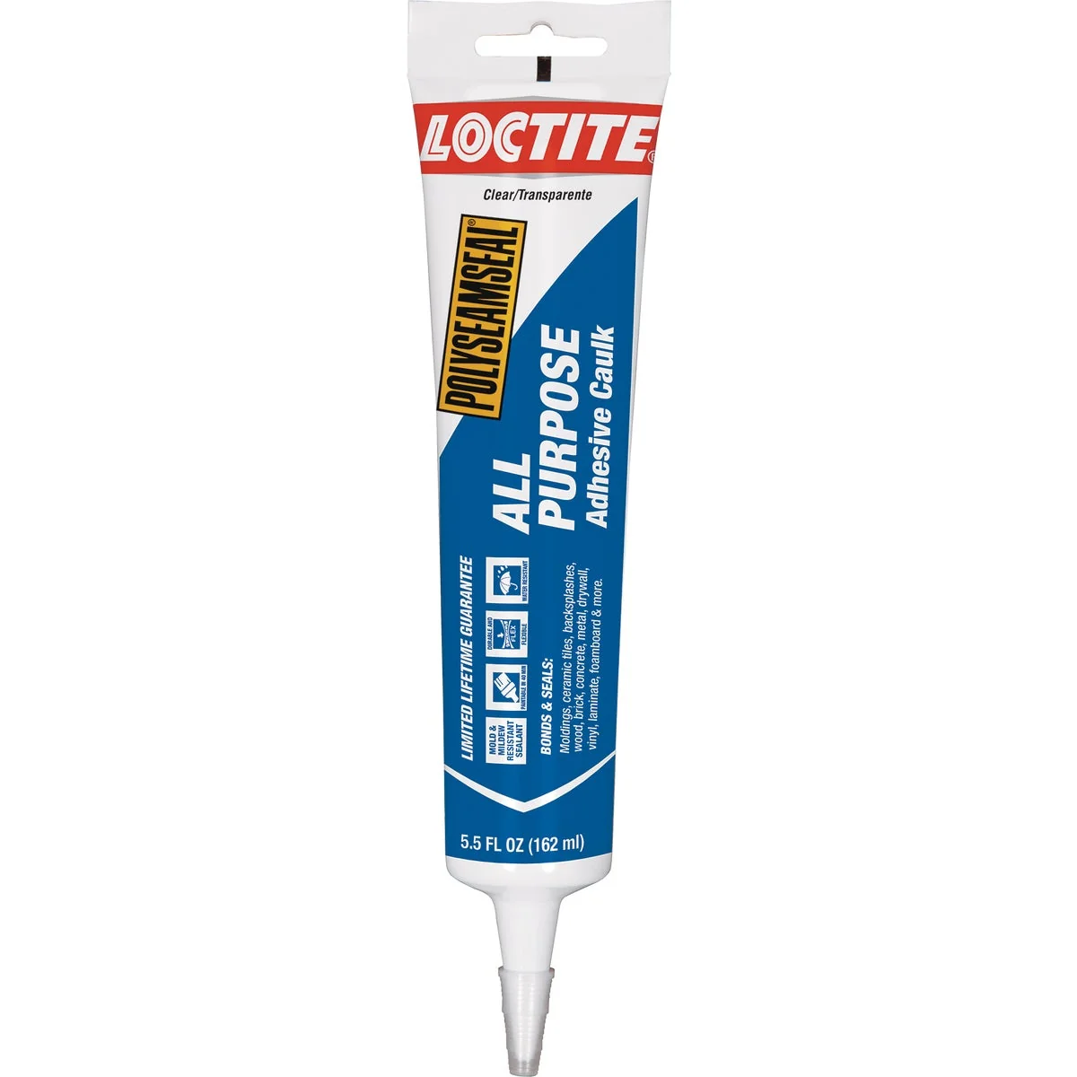 Eco-Friendly LOCTITE POLYSEAMSEAL 5.5 Oz. Clear Adhesive Caulk Excellent