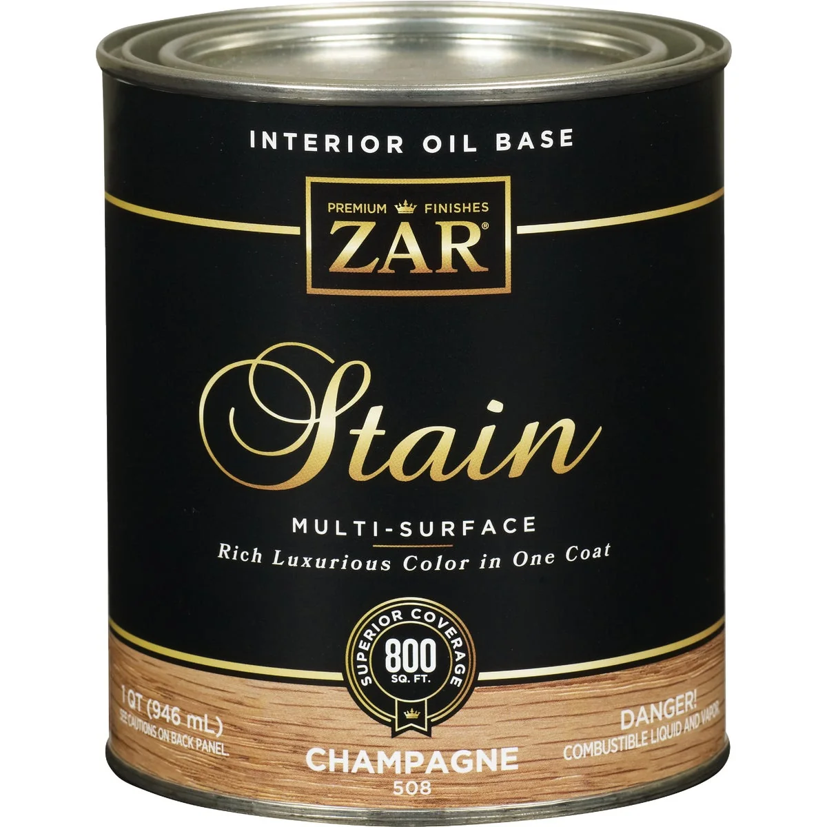 Specialty Zar 1 Qt. Champagne Oil-Based Multi-Surface Interior Stain Exceptional