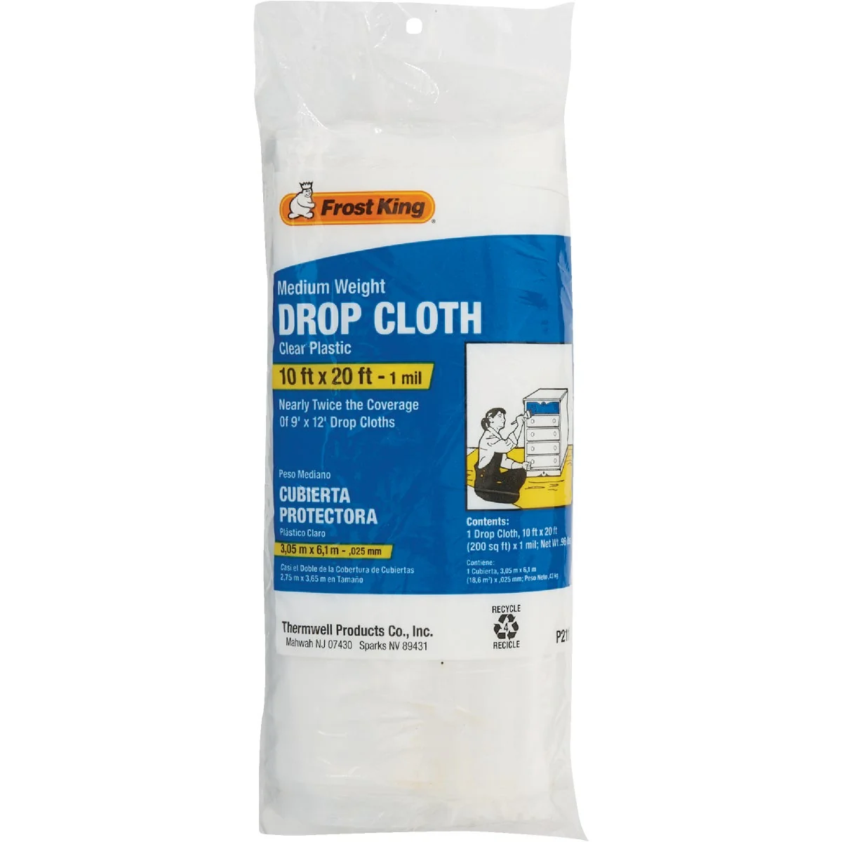 Excellent Frost King Medium Density Polyethylene 10 Ft. x 20 Ft. 1 mil Drop Cloth Efficient