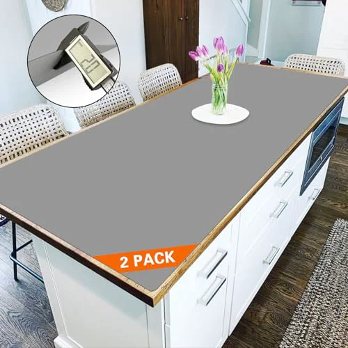 Selected 2 Pack 47.3 x23.6 Silicone Kitchen Counter Mats 2 Count Sophisticated