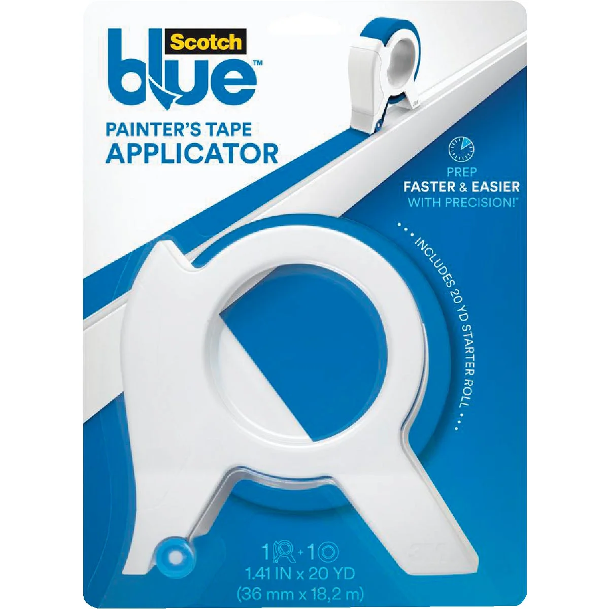 Recyclable 3M ScotchBlue Painter’s Tape Applicator Tool High-Performance