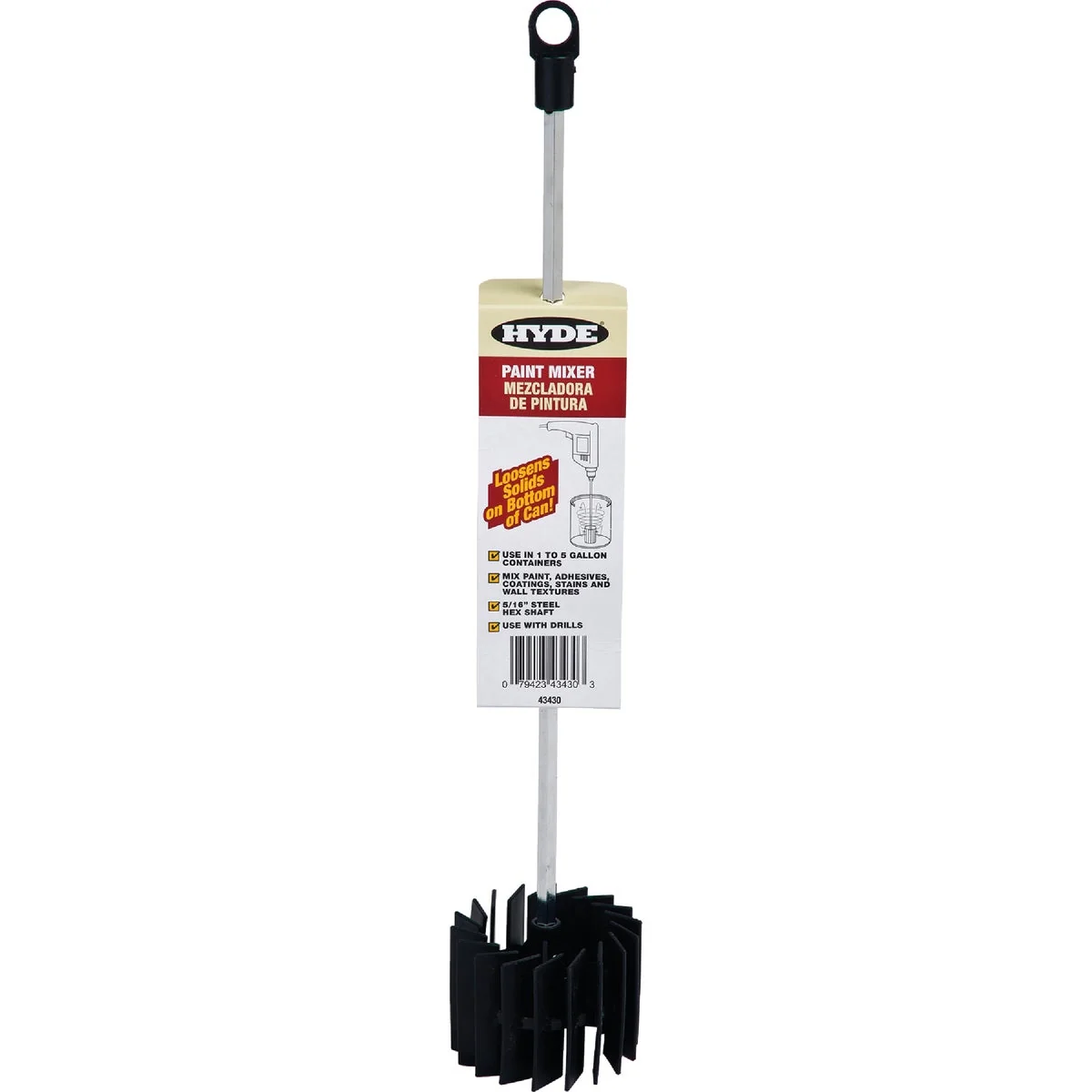 Organic Hyde 17-1 2 In. Steel Paint Mixer Luxury