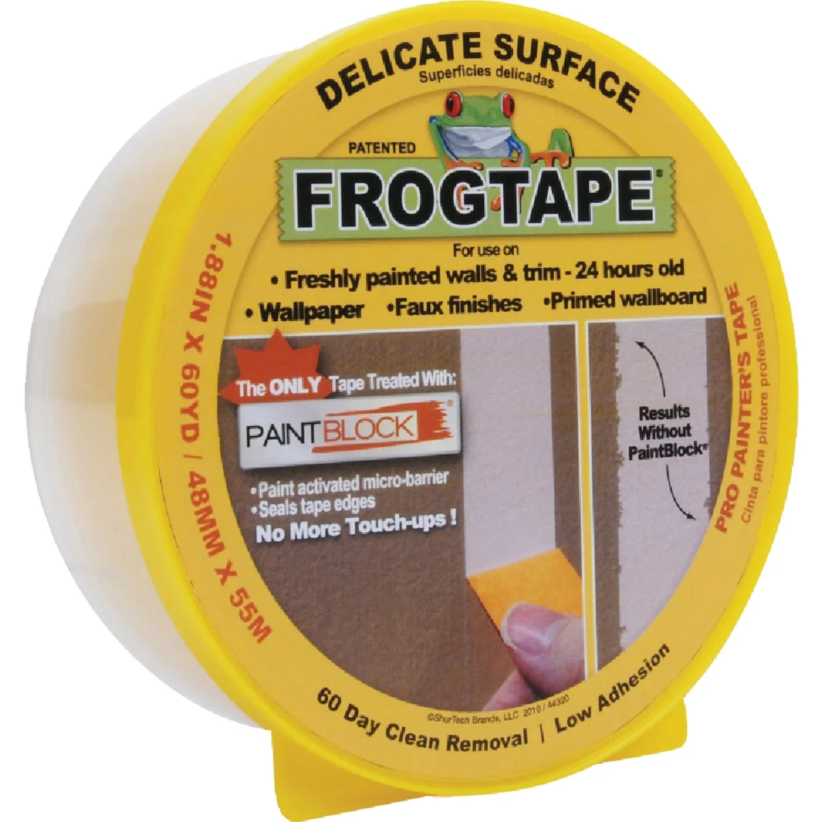 Reusable FrogTape 1.88 In. x 60 Yd Delicate Surface Masking Tape Expertly Made