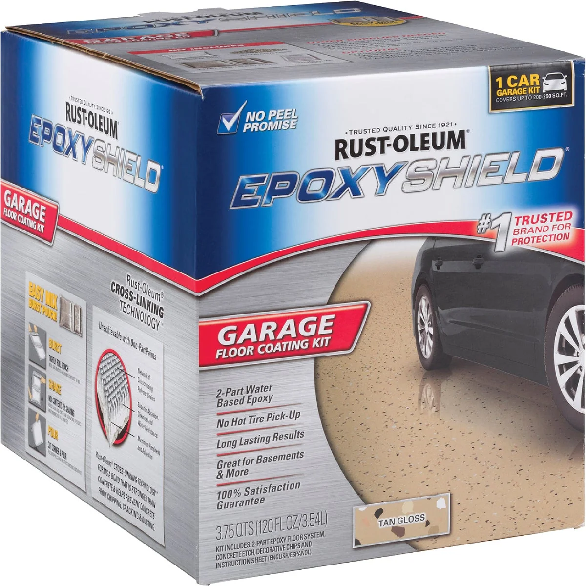 Excellent Rust-Oleum EPOXYSHIELD Gloss Garage Floor Coating Kit Tan 120 Oz. Carefully Designed