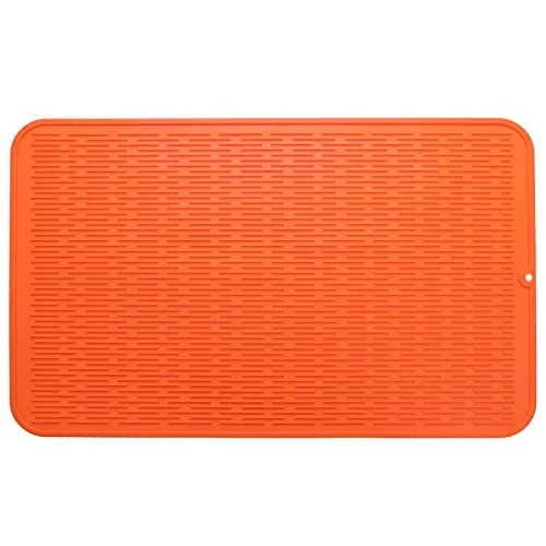 Natural Silicone Dish Drying Mat for Multiple Usage Verified